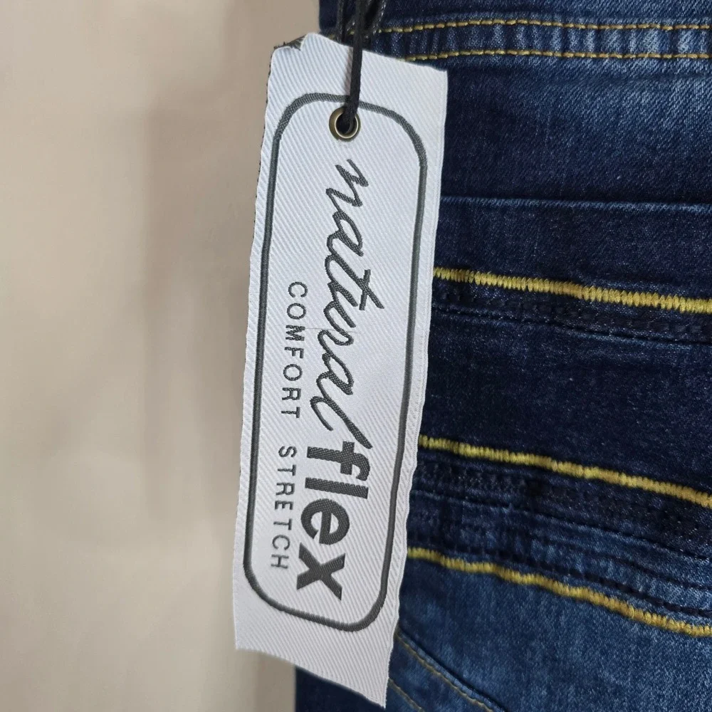 Cultura Mens Premium Modern Fit Blue Stretch Denim Jeans‎ Size 36x30 NWT